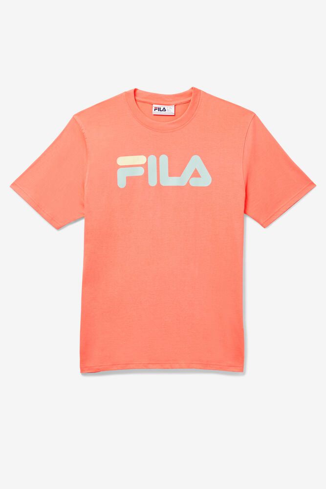 Fila T-Shirt Eagle Mens Orange - India RZV-619274